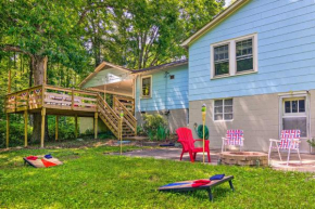 Lake Lure Cottage with Entertainment Backyard!